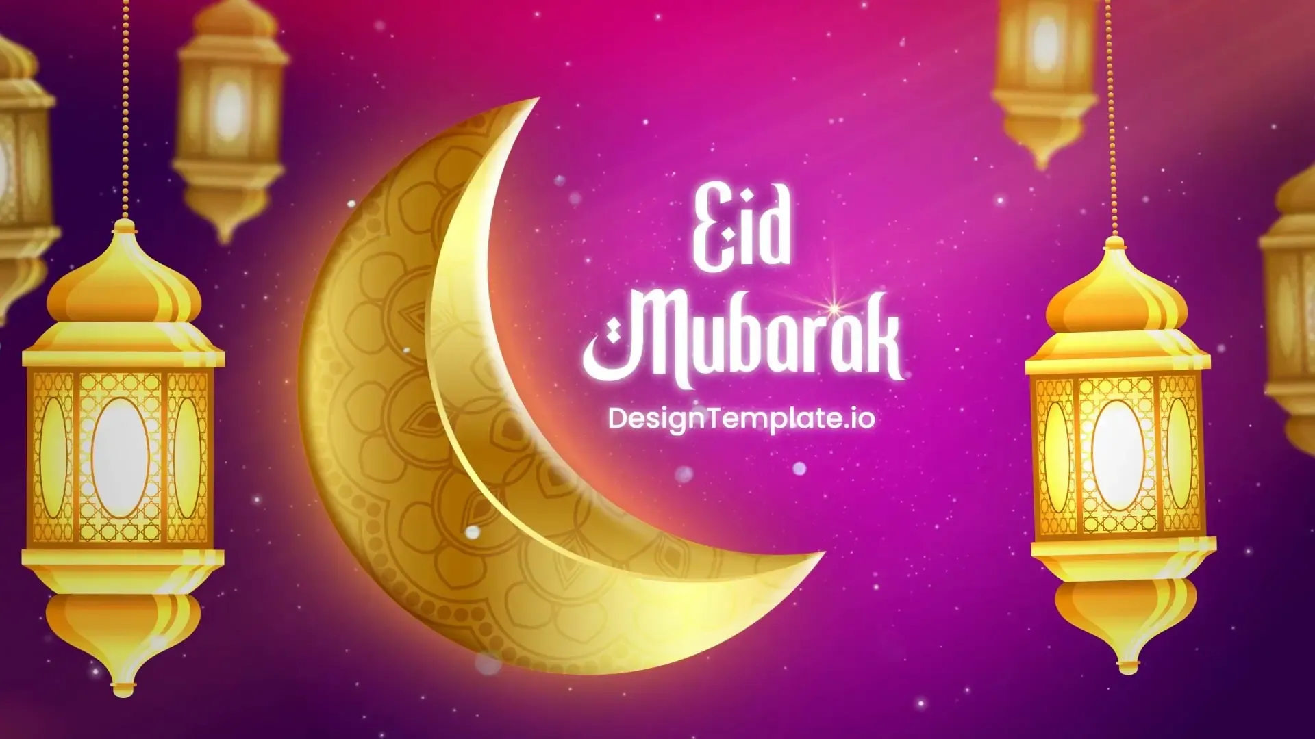 Luxurious Golden Eid Mubarak Intro